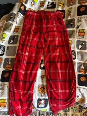 Target Red Plaid Fleece Pajama Pants